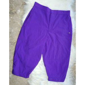 VTG SUNBUSTER Capri Pants Neon Purple Size 14